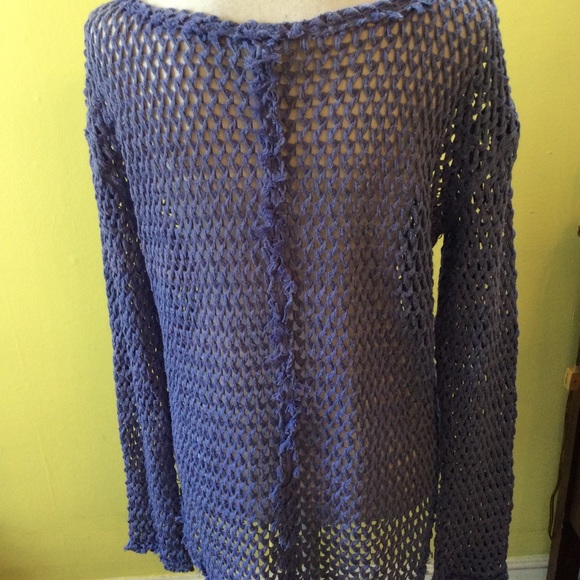 We the Free Crocheted Purple Top Size L - Picture 6 of 12